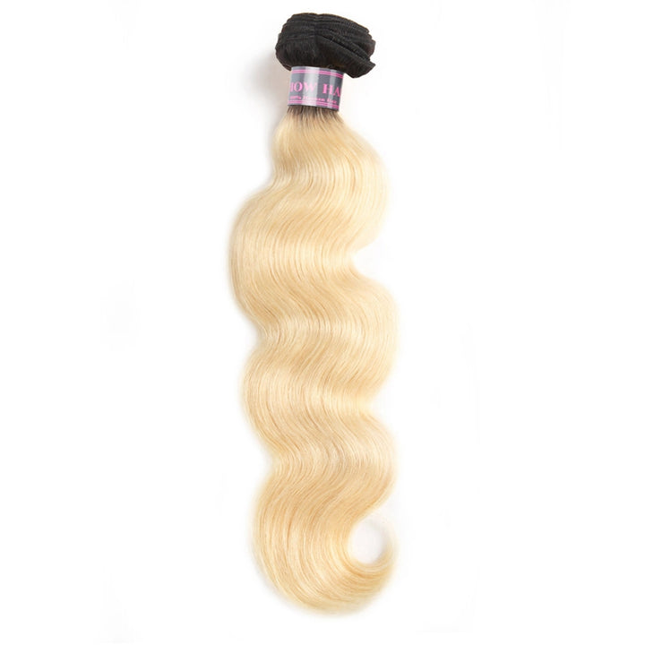 Ishow T1B/613 Blonde Body Wave Hair Bundle On a White Background
