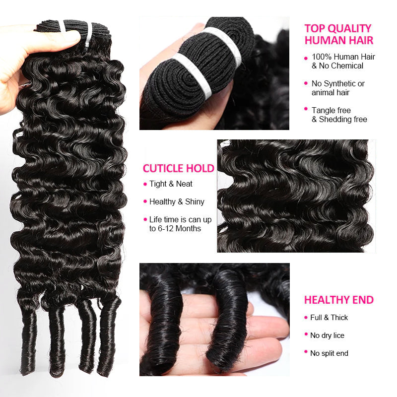 Ishow Burmese Curly Human Hair Bundle Features