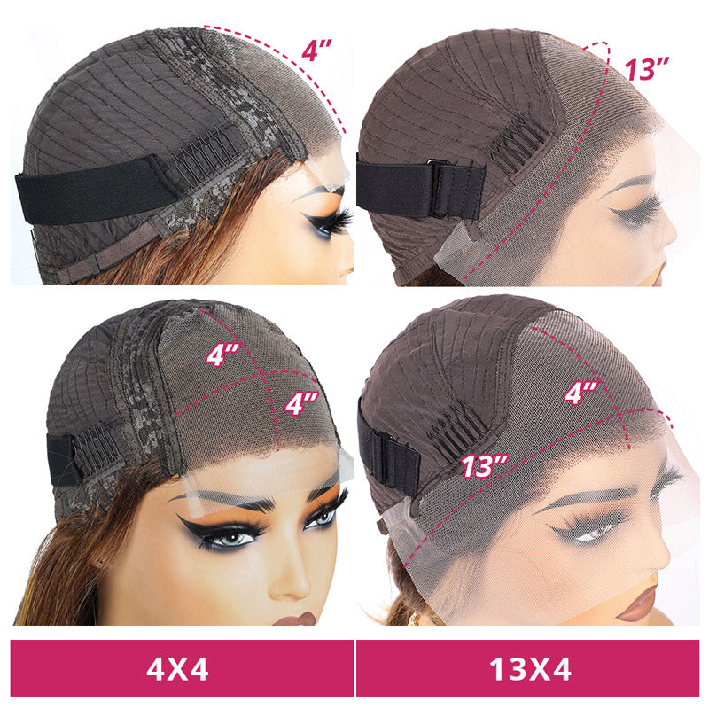 Lace Front Wig Cap Construction Options: 4X4 and 13X4 On Mannequin Head