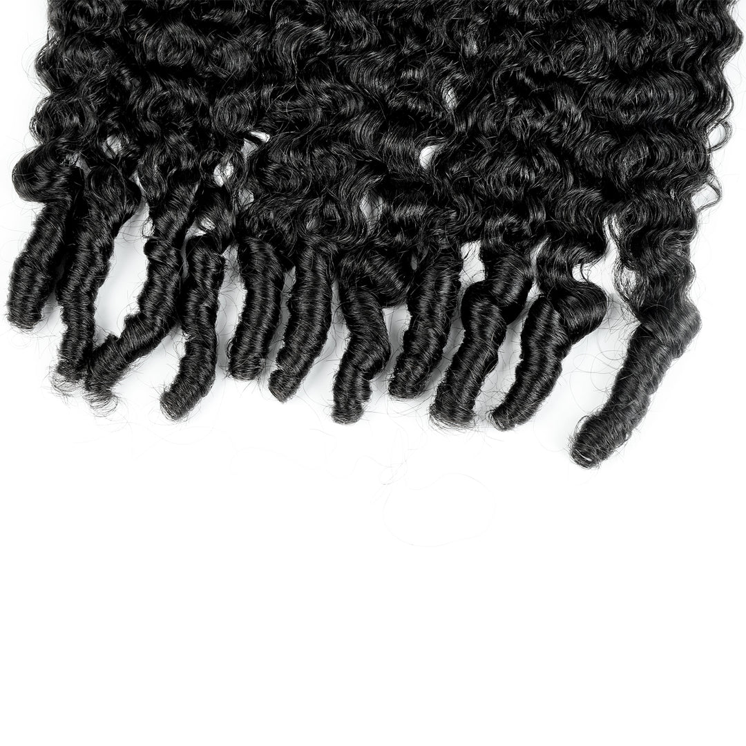 The Close Look Of Burmese Curly Hair Bundle, Full& Natural End Part