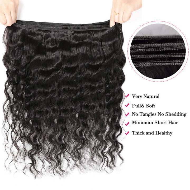 Brazilian Loose Deep Wave Hair Bundle Highlighting Natural Texture and Minimal Shedding