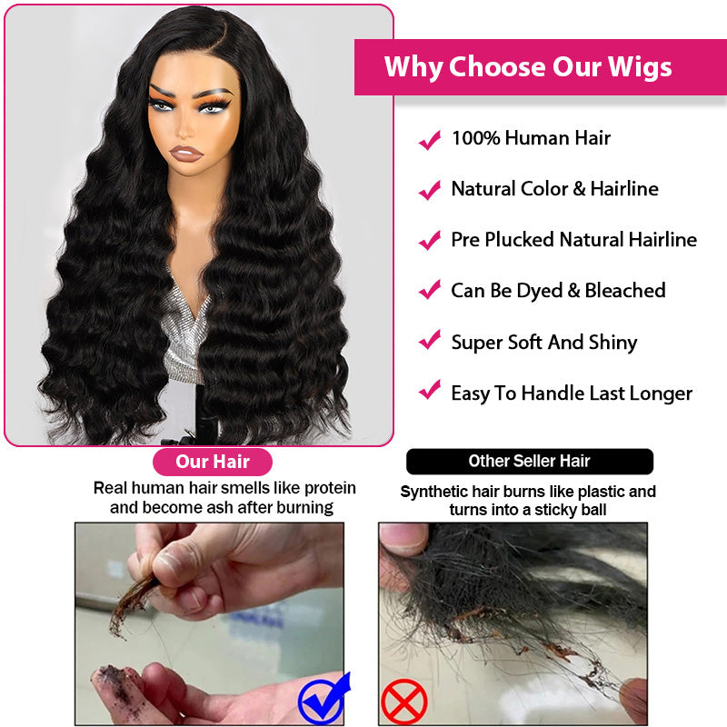 Products Loose Wave Real Swiss HD Lace Front Wigs 13x4 Undetectable Frontal Wigs Human Hair Transparent Lace Wig