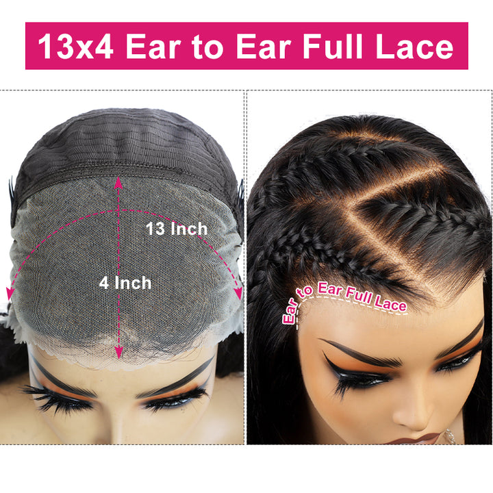 13x4 ear to ear full lace part, parting as your need easily