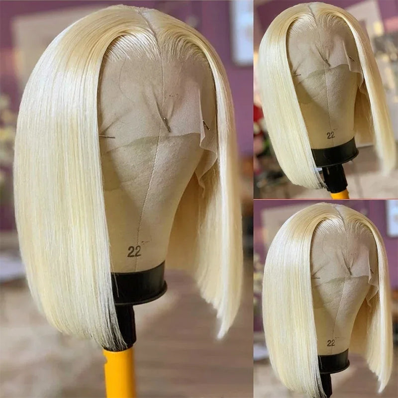 613 Blonde Bob Wig - Straight Human Hair