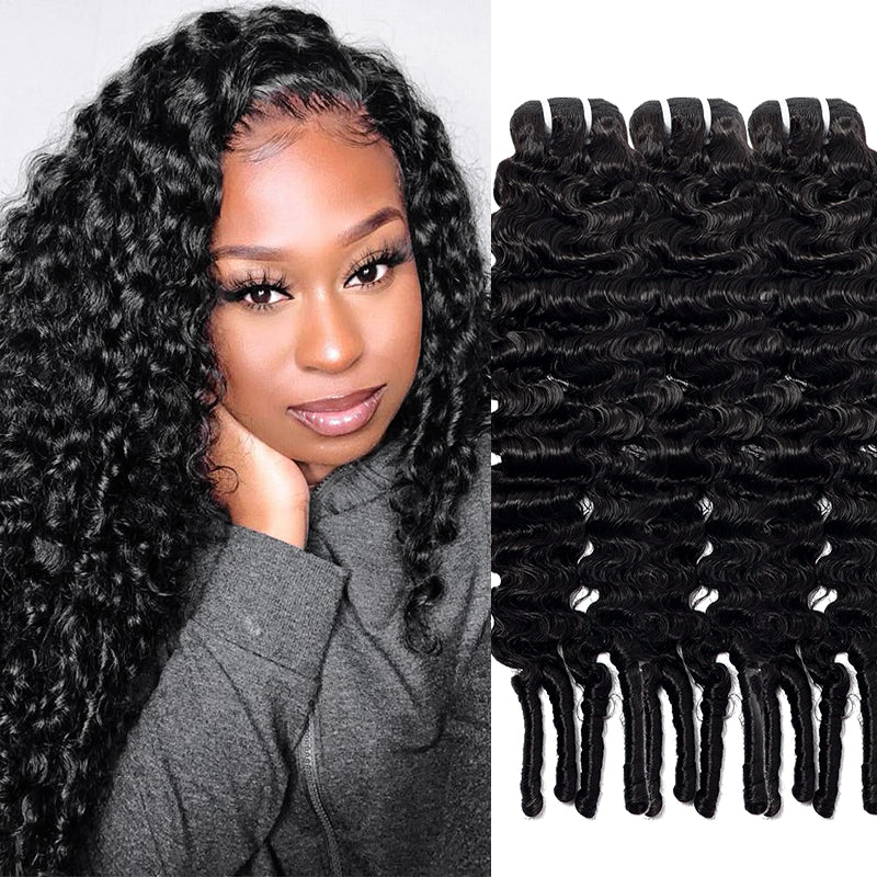 Ishow Burmese Curly Hair Bundles, Virgin Human Hair Extensions