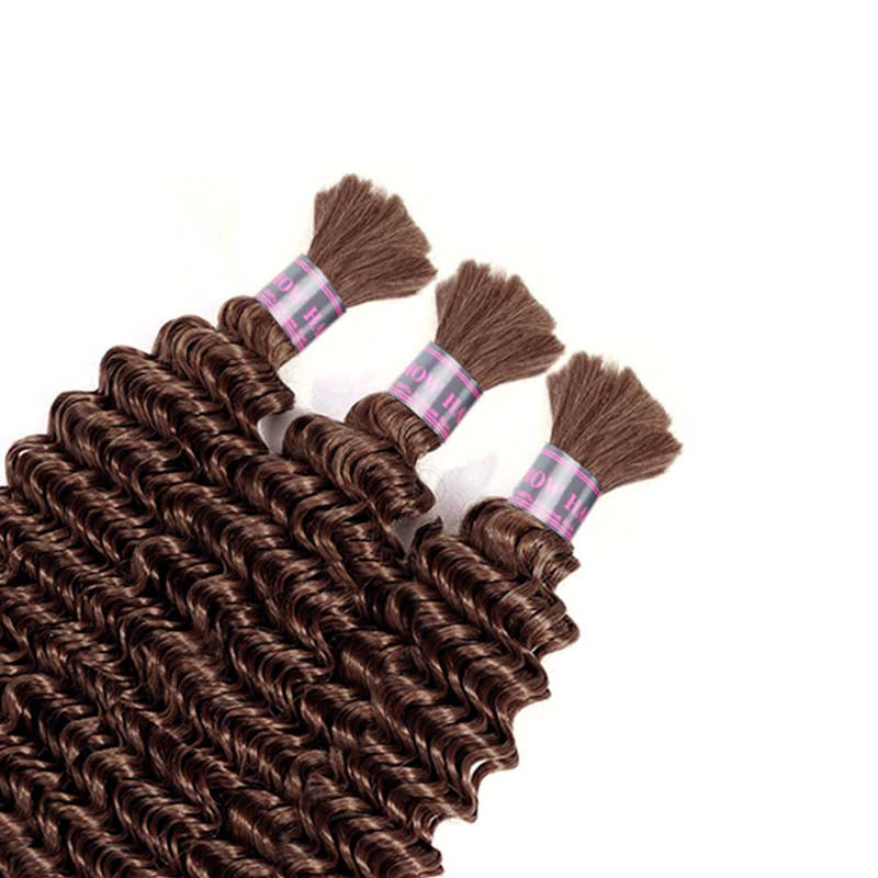 Deep Wave Human Hair Bulk for Braiding