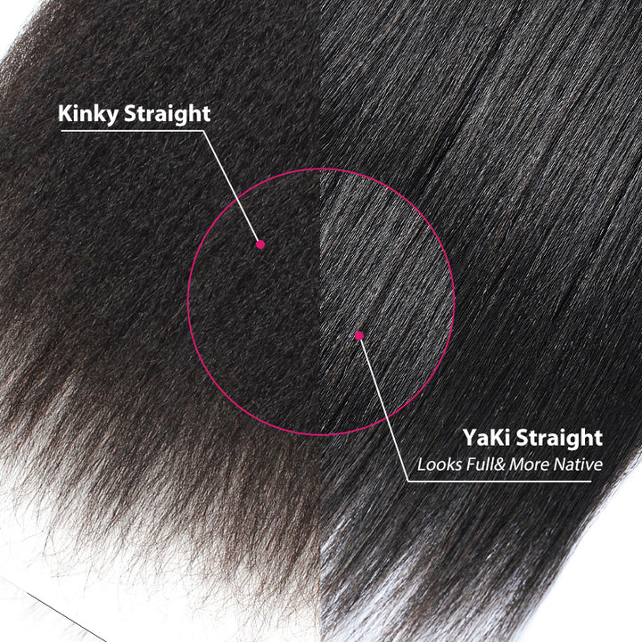 Yaki Straight vs Kinky Straight Hair: Ishow Hair Texture