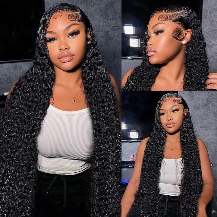 Ishow Water Wave Lace Front Wig - Woman With Long Hair