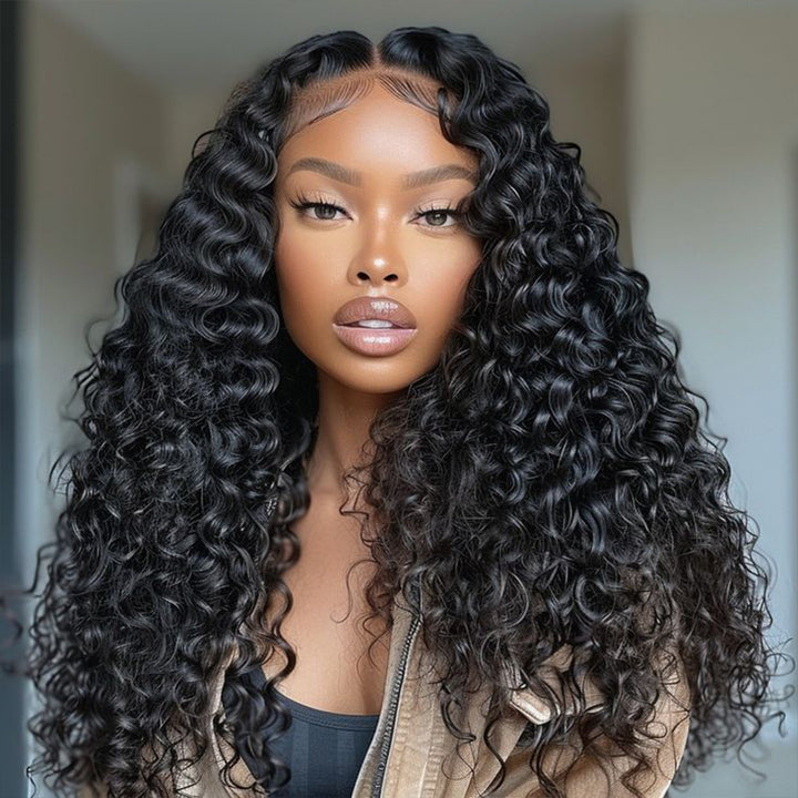 Woman With Burmese Curly Hair Bundles - Ishow Beauty