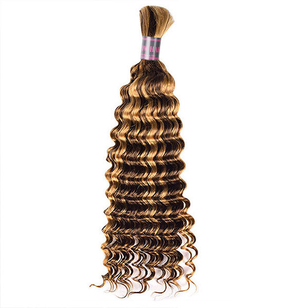 P4/27 Honey Blonde Deep Wave Hair Bulk