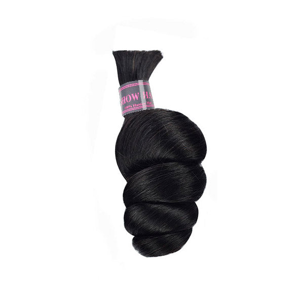 Ishow Hair Loose Wave Black Human Hair Extension Bulk