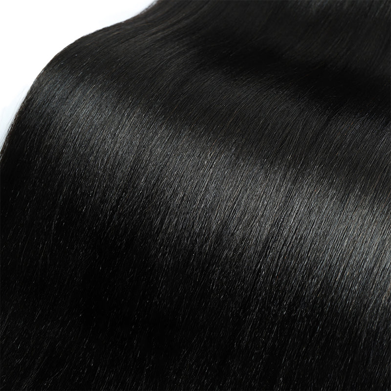 Yaki Straight Human Hair Texture Detail