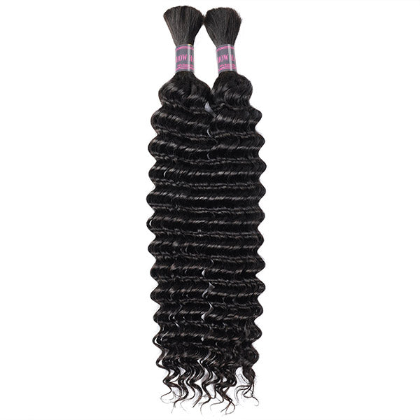 Ishow Hair Deep Wave Black Braiding Hair Extensions
