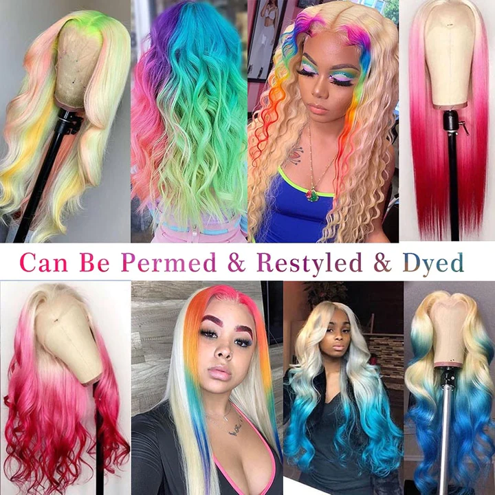 Versatile Wigs in Various Colors, Styles; Can Be Permed and Dyed