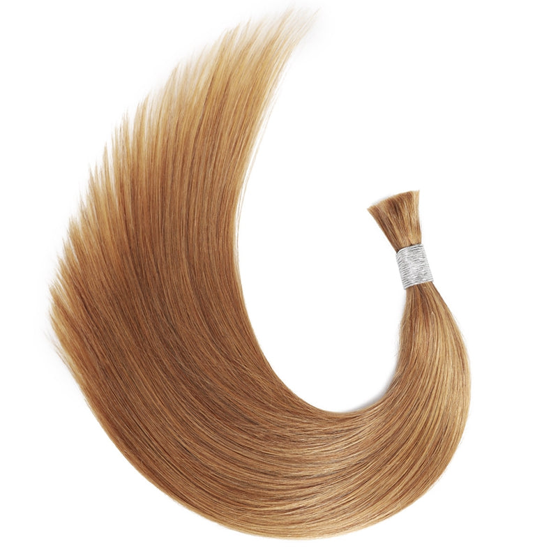 Honey Blonde Straight Hair Bulk for Braiding