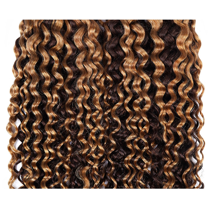 Water Wave Bulk Braiding Hair P4/27 Highlights