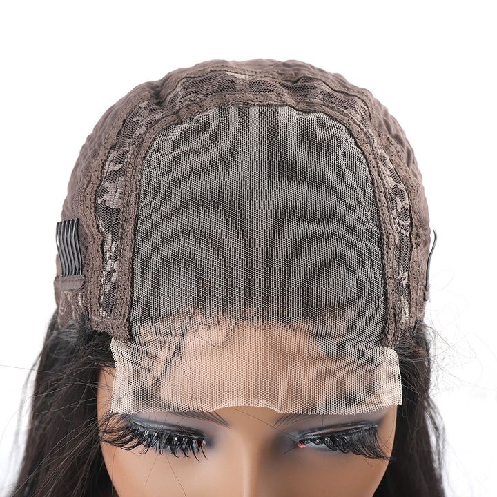 Top View of 30-Inch Brazilian Body Wave Wig With Lace Closure