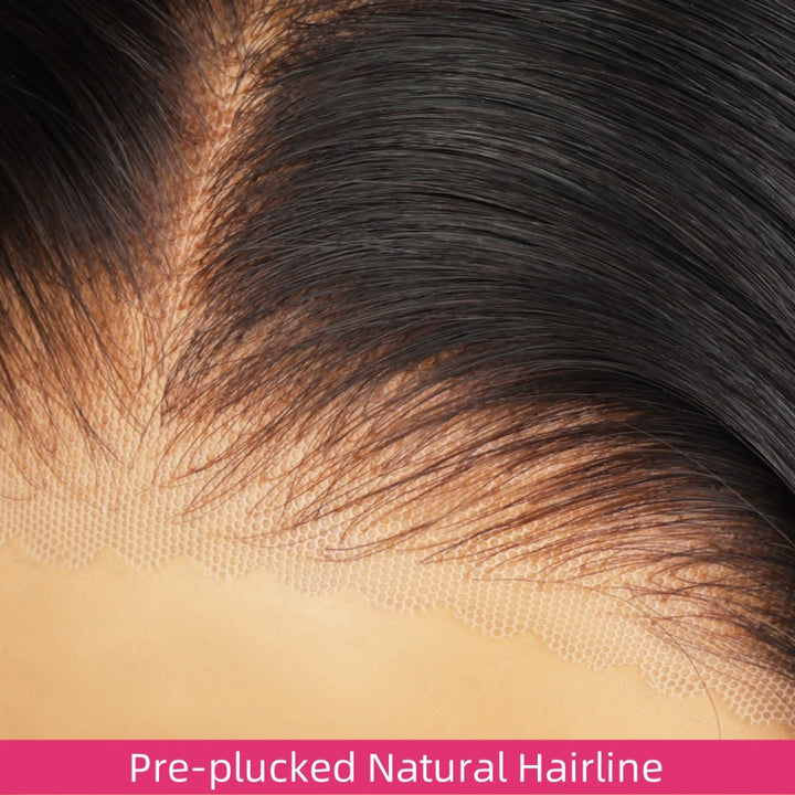 Detailed View of Pre-Plucked Hairline On Loose Deep Wave HD Lace Wig