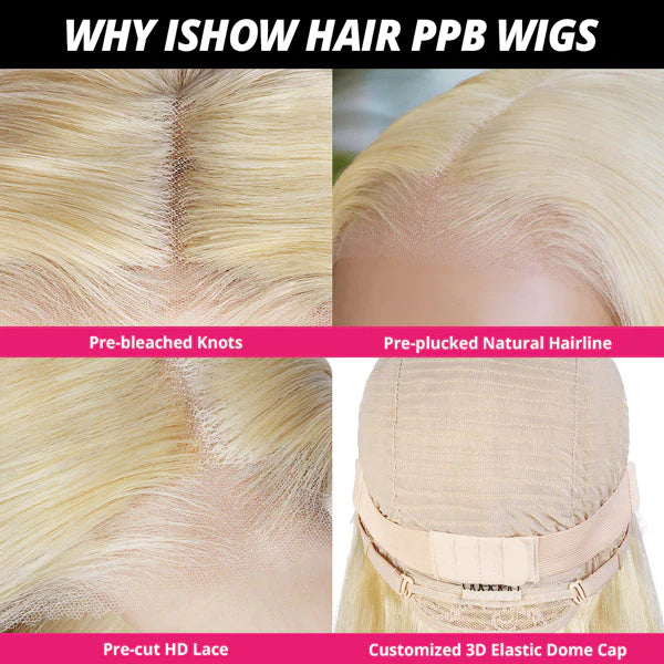 Ishow PPB Wig Features: Pre-Bleached Knots, Pre-Plucked Hairline, Pre-Cut Lace