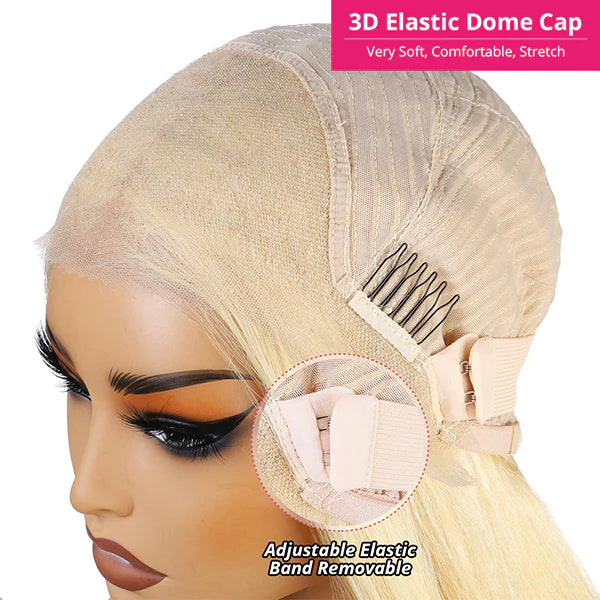 3D Elastic Dome Cap With Adjustable Band On Mannequin for Secure Wig Fit
