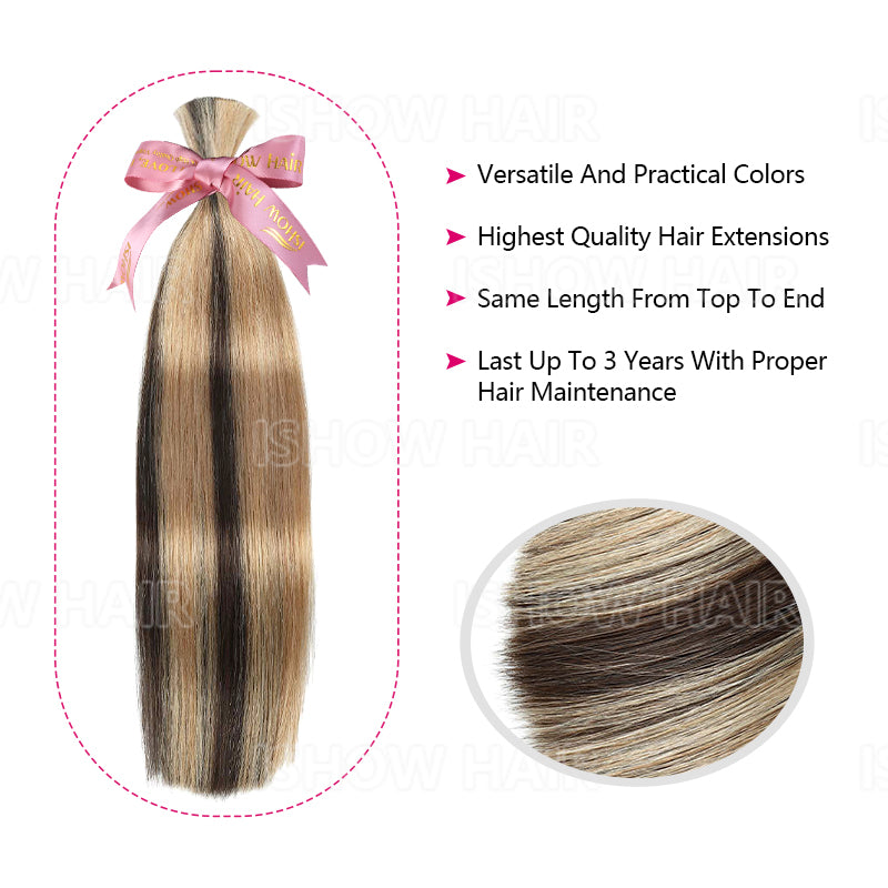 Ishow #P2/27 Highlight Straight Human Hair Extensions