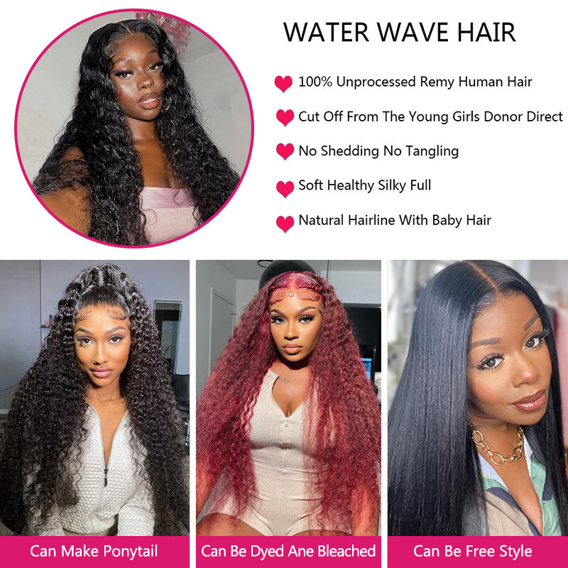 Models Displaying Water Wave Hair Features: Can Style, Dye, and Wear Freely