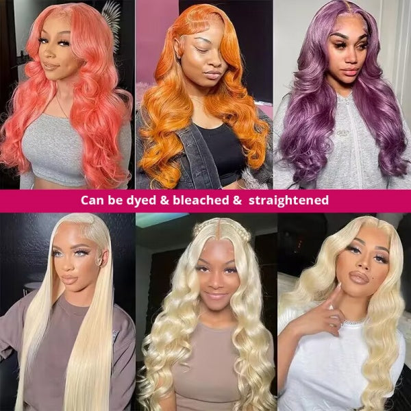 Diverse Women Showcasing Vibrant 613 Blonde Body Wave Hairstyles and Colors