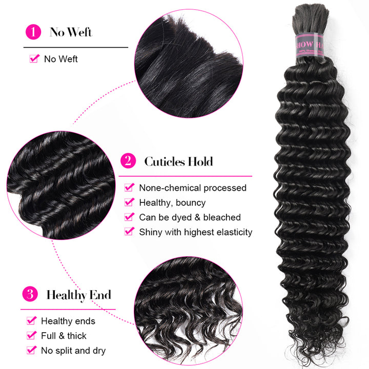 Ishow Deep Wave Braiding Hair Features