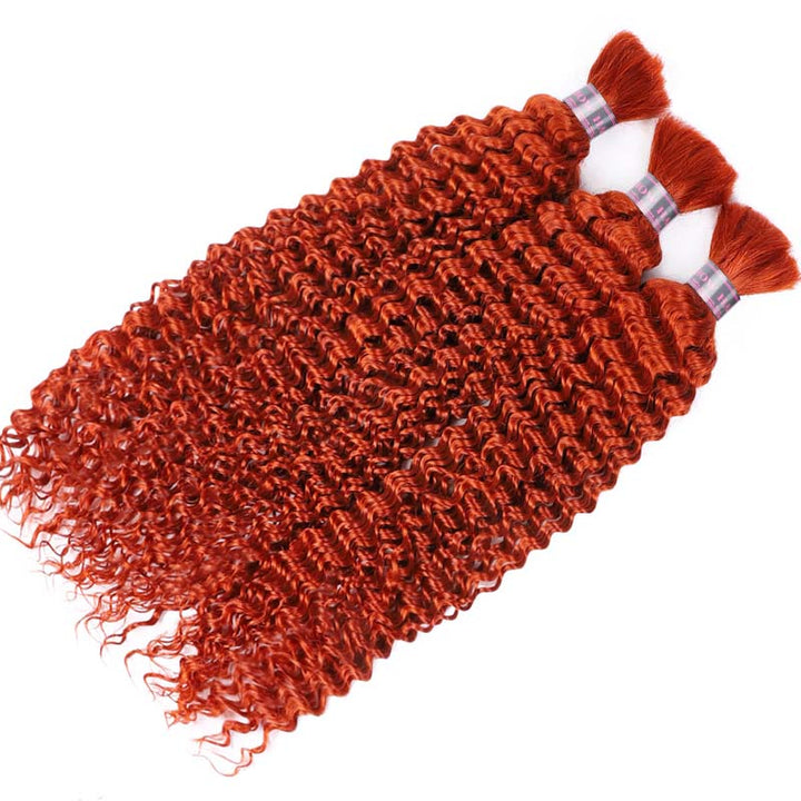 Ginger #350 Deep Wave Hair Bulk for Braiding