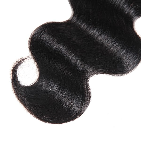 Natural Black Body Wave Hair Extension With Soft Texture and Healthy Shine