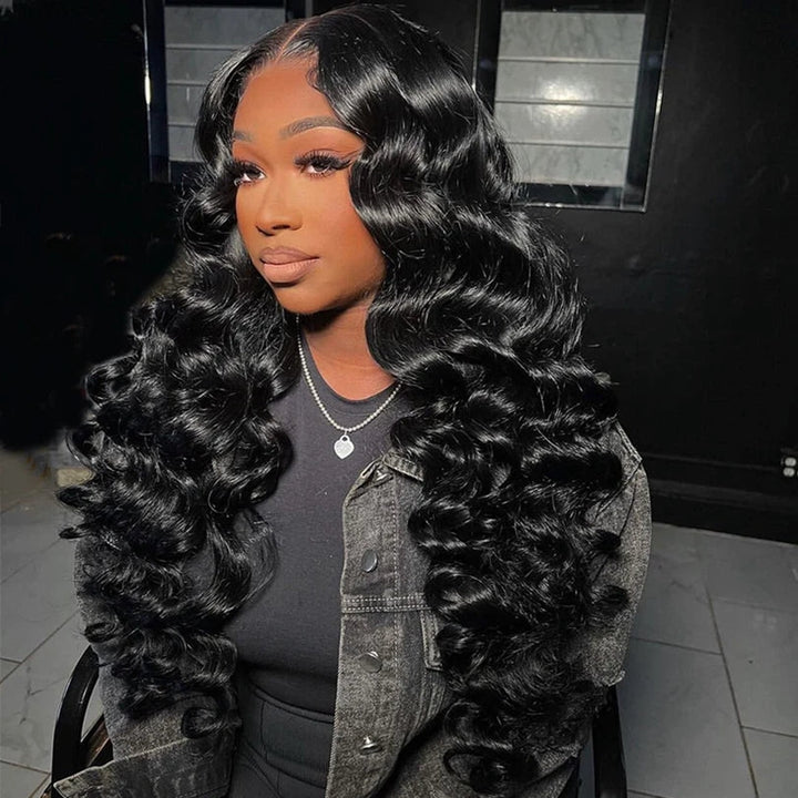 Woman With Loose Wave Hairstyle Showcasing Ishow Brazilian Hair Bundles
