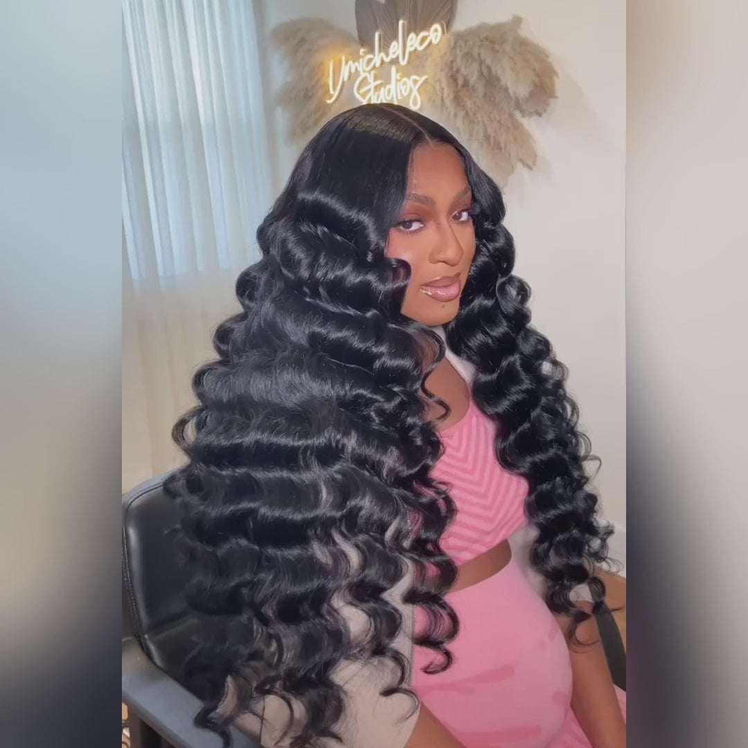 【Flash Sale】30 Inch=$190 Pre-Plucked Bleached Knots Pre-Cut Lace 13x4 Lace Frontal Glueless Wig