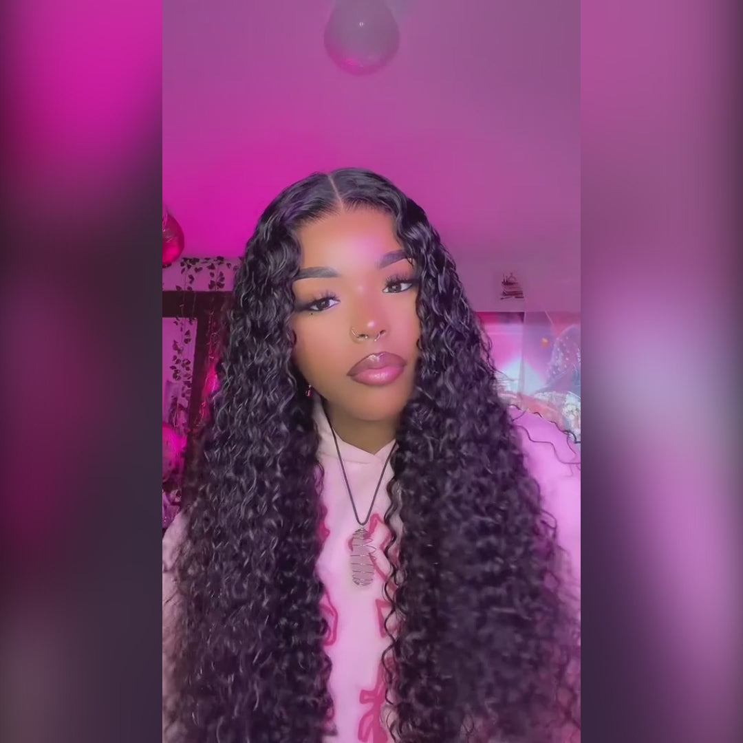 Ishow PPB™ Invisible Knots Pre-Plucked Water Wave Ready To Wear Wigs 13x4 Lace Frontal Wigs Pre Cut Wigs