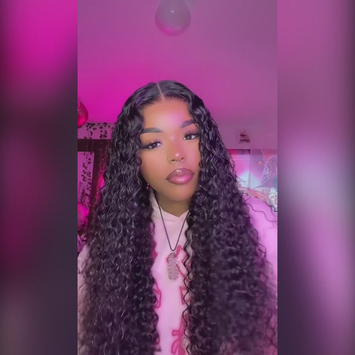 Ishow PPB™ Invisible Knots Pre-Plucked Water Wave Ready To Wear Wigs 13x4 Lace Frontal Wigs Pre Cut Wigs