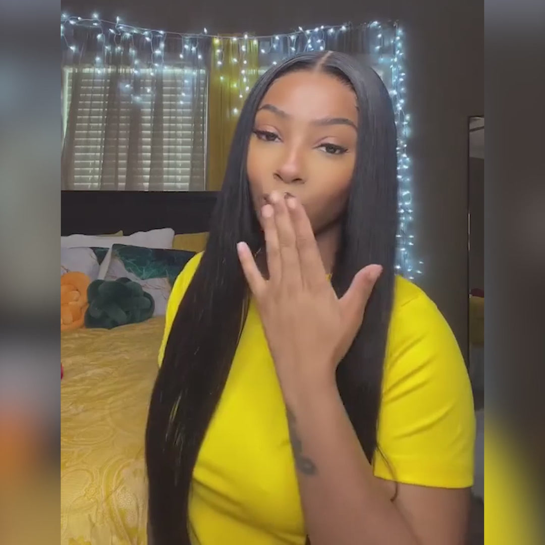 Ishow PPB™ HD Lace Invisible Knots Ready To Wear Straight Hair Wig 5x5 Lace Closure And 13x4 Lace Frontal Pre Cut Wigs