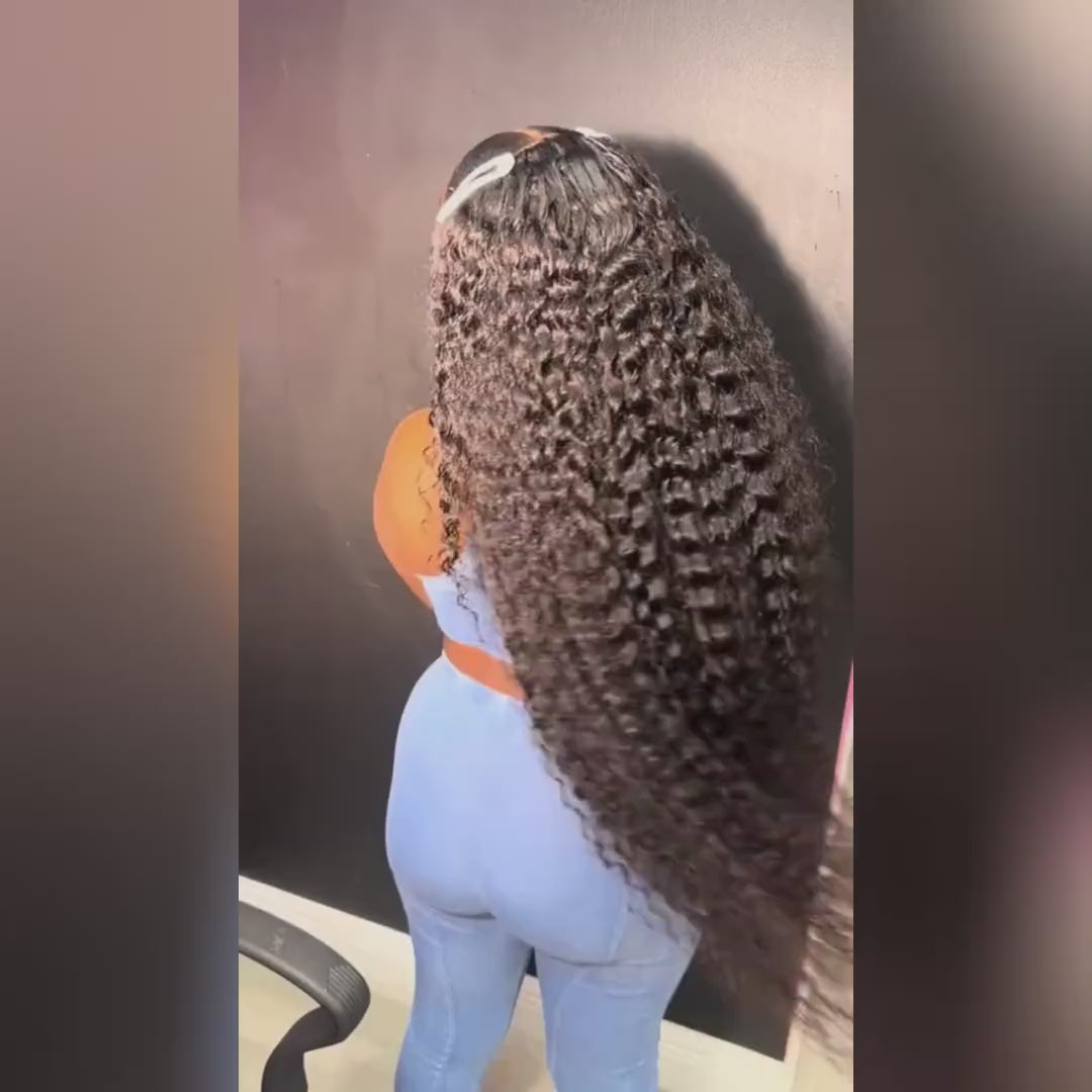 Ishow Pull Go 13x6 Full Lace Frontal Wig Deep Wave Human Hair Wigs Pre Everything Glueless Wig