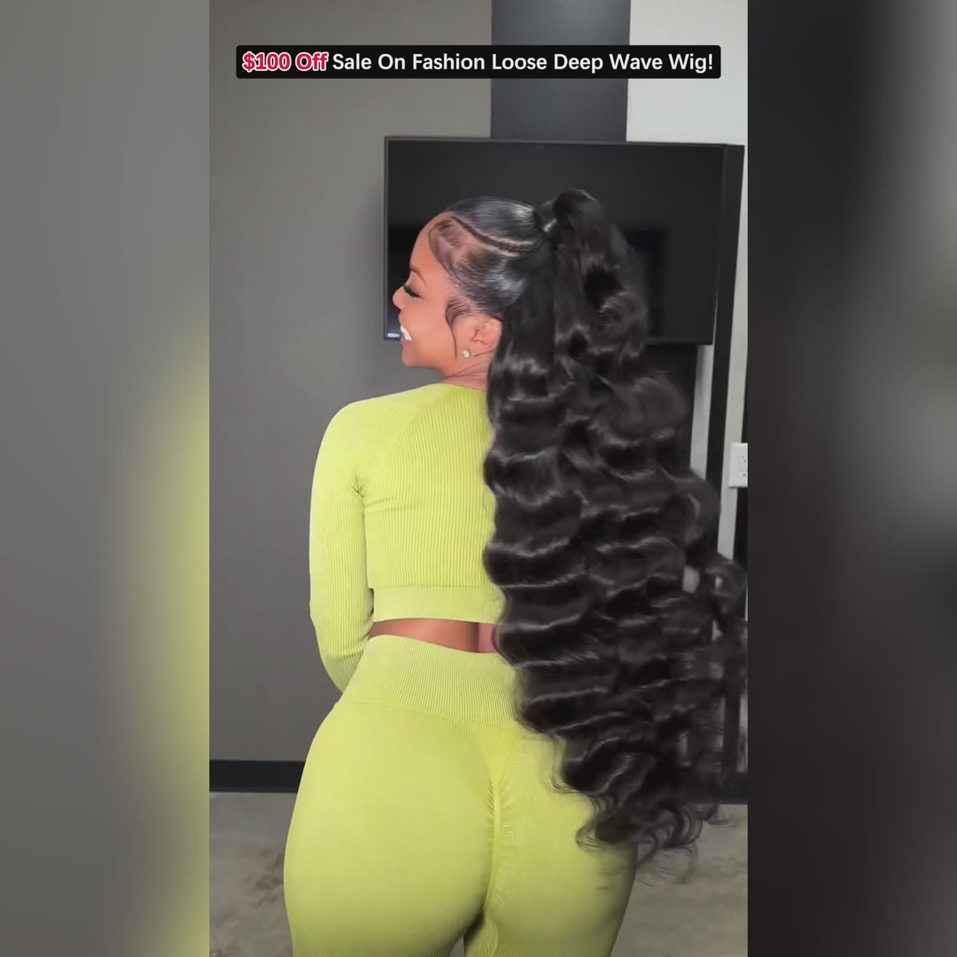 【$100 Off Sale】Ishow Hair 5x5 HD Lace Loose Deep Wave/Body Wave Wig Glueless Human Hair Wigs Preplucked With Baby Hair