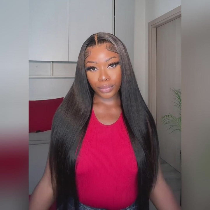 Ishow Straight Human Hair Wig 13x6 Lace Frontal Wig Glueless Lace Wig PPB™ Invisible Knots Pre Cut Wigs