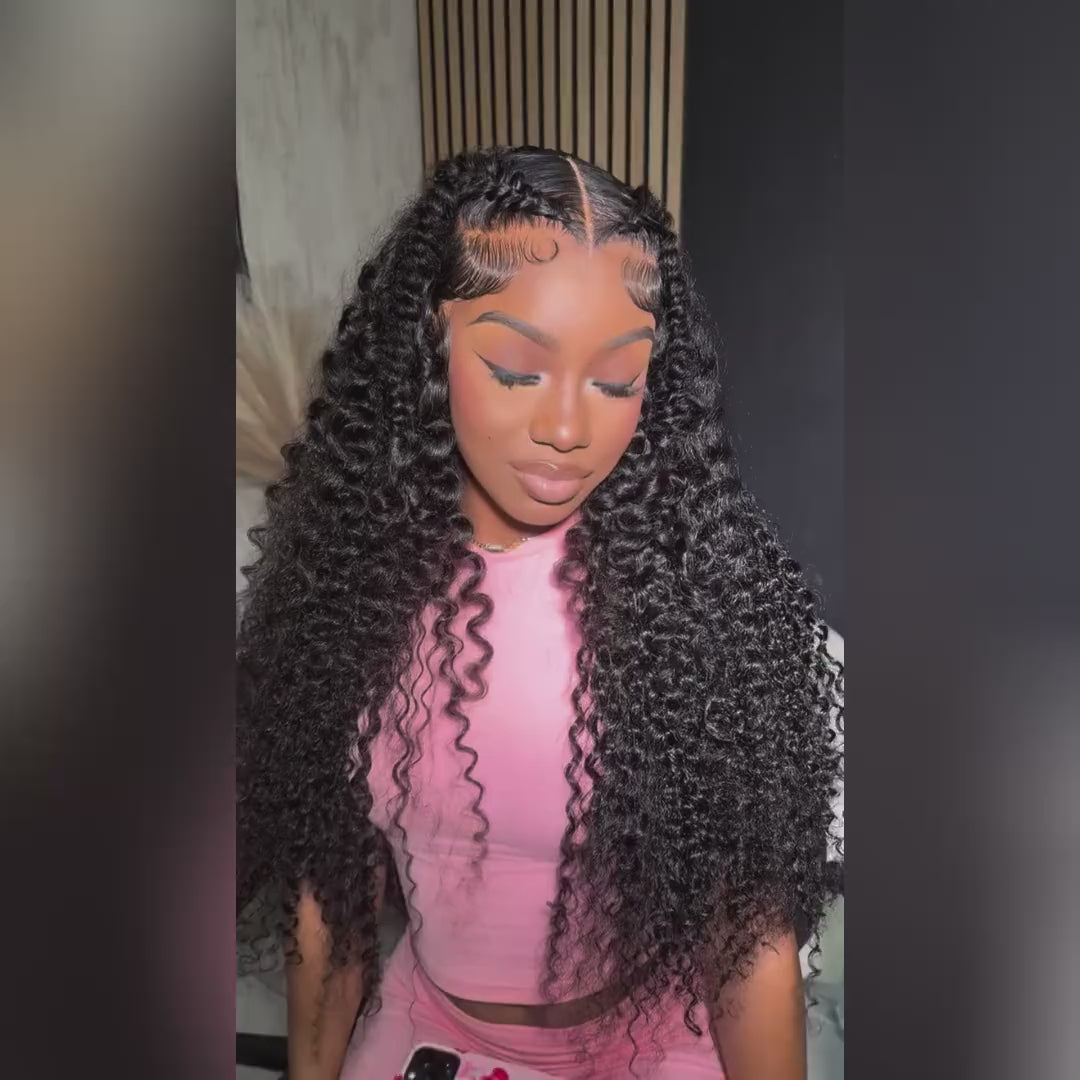 Ishow Deep Wave Bundles Brazilian Deep Curly Human Hair Weave 3 Bundles