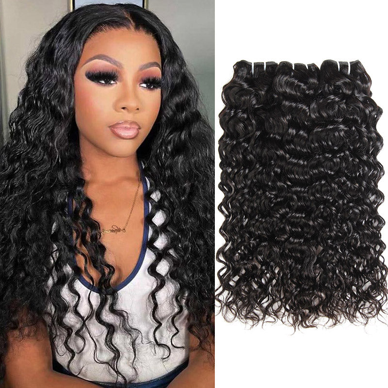 Water Wave 3 Bundles of 100% Brazilian Human Hair