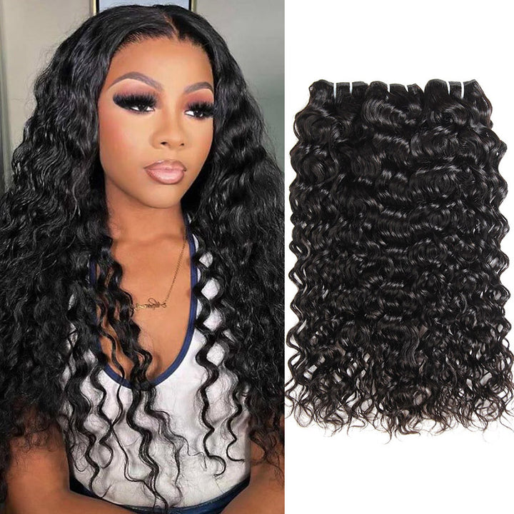 Water Wave 3 Bundles of 100% Brazilian Human Hair