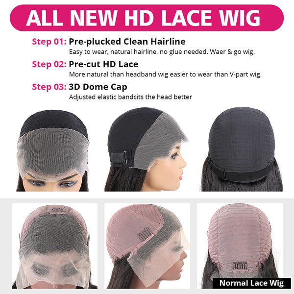 Guide for Wearing HD Lace Wig With Pre-Plucked Hairline and 3D Dome Cap