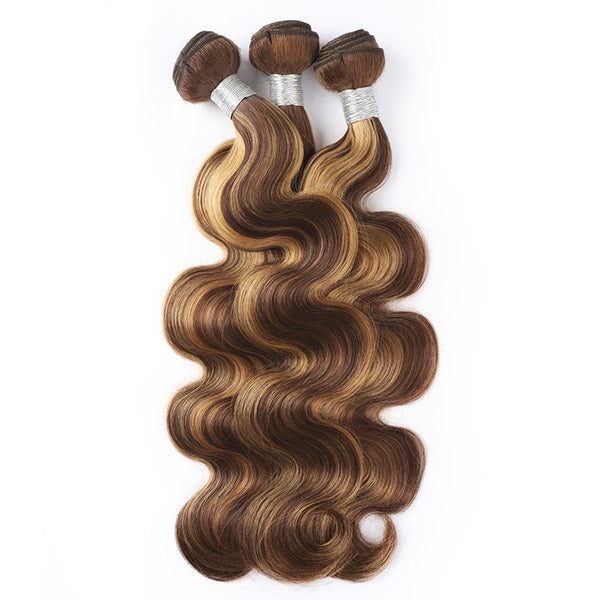 Ishow Hair P4/27 Honey BlondeBody Wave Human Hair Bundles 8-30 Inch - IshowHair
