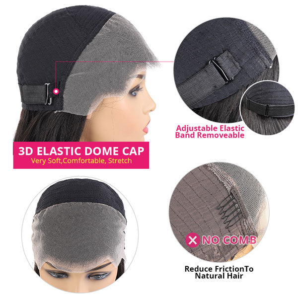 3D Elastic Dome Cap for Glueless Wigs With Adjustable Band and Soft Mesh Design