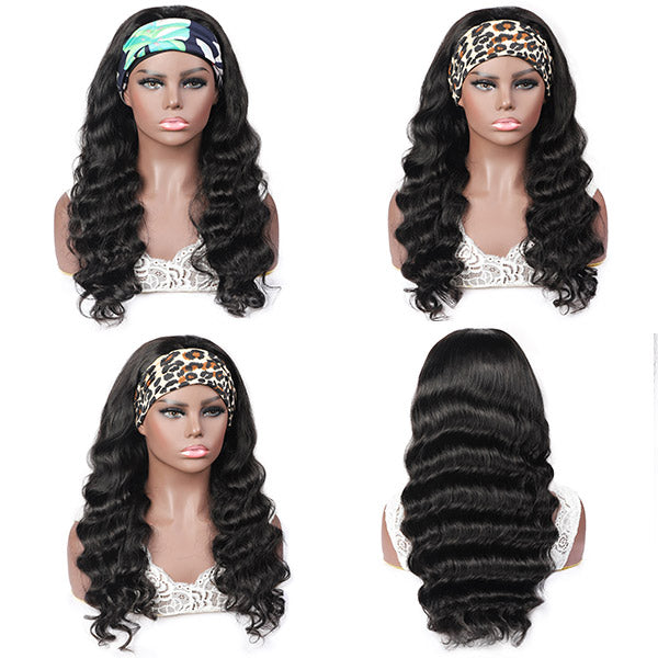 Ishow Beauty Headband Glueless Wigs Loose Wave Unprocessed No Lace  Human Hair Wig - IshowHair