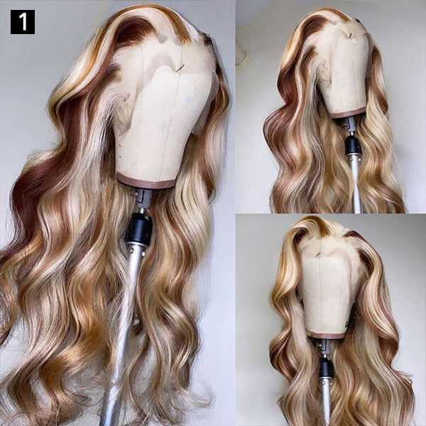Blonde Wigs Customzied Colored Wigs Lace Front Human Hair Wigs