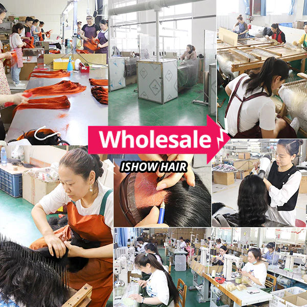 Production Process of Ishow Hair's Wholesale Wigs and Hair Bundles