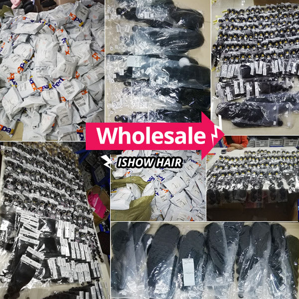 Bundles of Ishow Hair Hair Products Packed for Wholesale Distribution