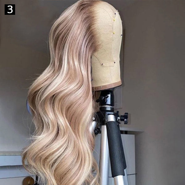 Blonde Wigs Customzied Colored Wigs Lace Front Human Hair Wigs