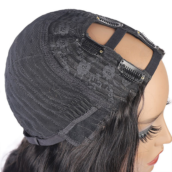 U Part Half Wig Unprocessed Body Wave Human Hair Wigs - IshowHair